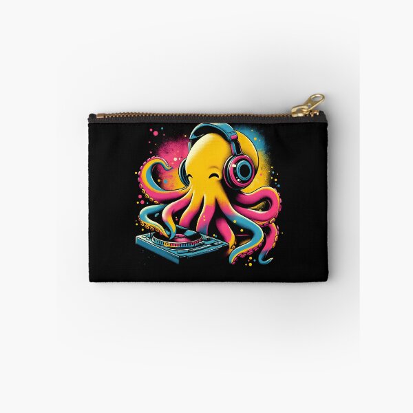 Item preview, Octopus DJ DJing EDM Funky Dance Club designed and sold by Kimberley King Art  King Art.