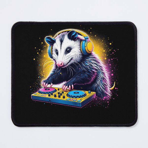 Item preview, Opossum DJ DJing EDM Funky Dance Club designed and sold by Kimberley King Art  King Art.