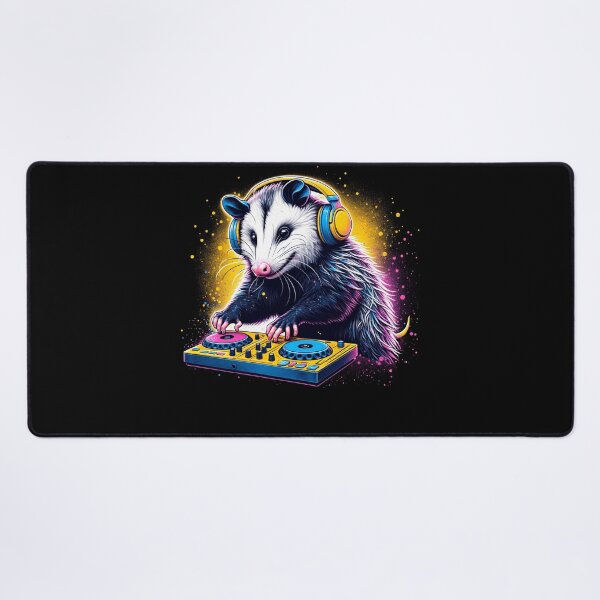 Item preview, Opossum DJ DJing EDM Funky Dance Club designed and sold by Kimberley King Art  King Art.