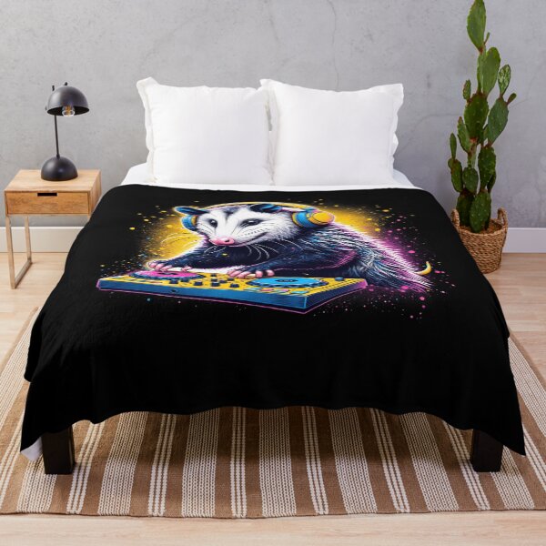 Item preview, Opossum DJ DJing EDM Funky Dance Club designed and sold by Kimberley King Art  King Art.