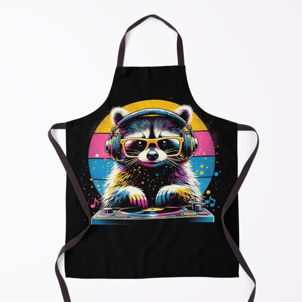 Item preview, Raccoon DJ DJing EDM Funky Dance Club Raccoon Lover designed and sold by Kimberley King Art  King Art.