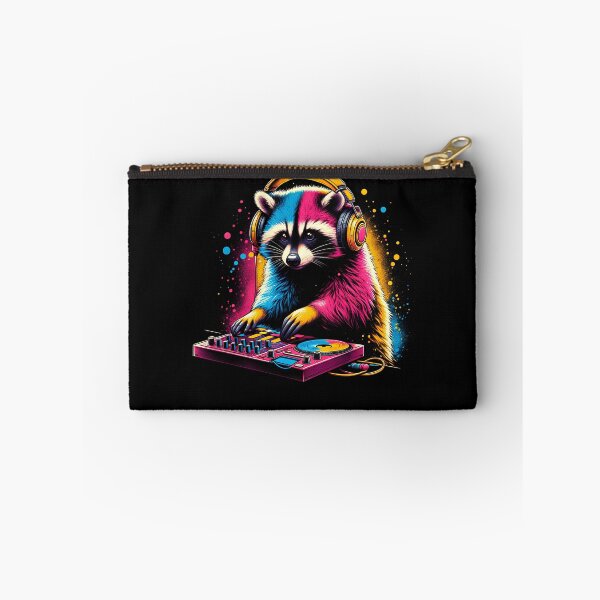 Item preview, Raccoon DJ DJing EDM Funky Dance Club designed and sold by Kimberley King Art  King Art.
