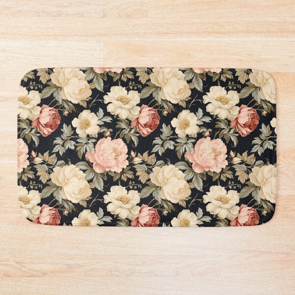 Item preview, Vintage floral pattern featuring cream colored roses designed and sold by Renee Lavoie.
