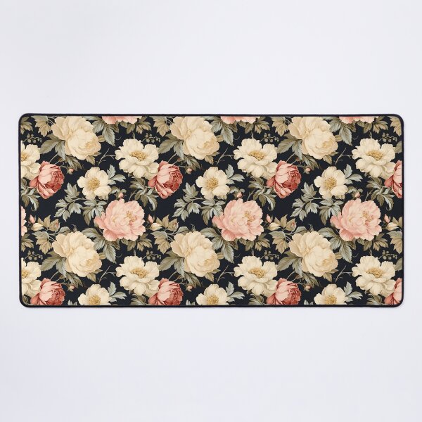 Item preview, Vintage floral pattern featuring cream colored roses designed and sold by Renee Lavoie.