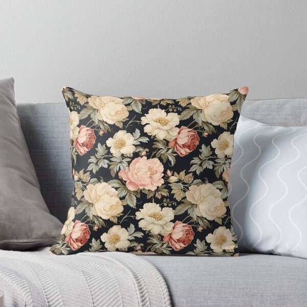 Item preview, Vintage floral pattern featuring cream colored roses designed and sold by Renee Lavoie.
