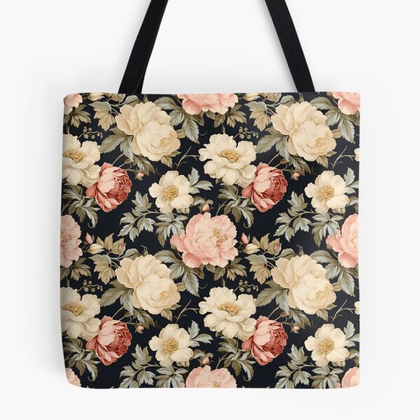 Item preview, Vintage floral pattern featuring cream colored roses designed and sold by Renee Lavoie.