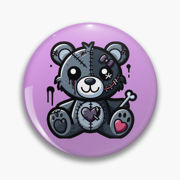 Item preview, Cute Goth Teddy Bear designed and sold by DarkWitch03.