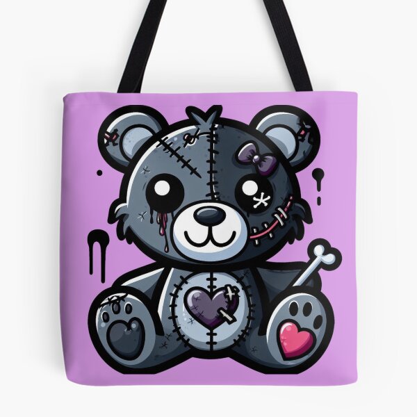 Item preview, Cute Goth Teddy Bear designed and sold by DarkWitch03.