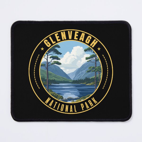 Item preview, Glenveagh National Park in Ireland Retro Travel Art Badge designed and sold by MaateoDesign.