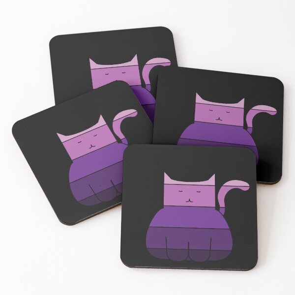 Item preview, Purple stripey cat designed and sold by mdesignsandart.