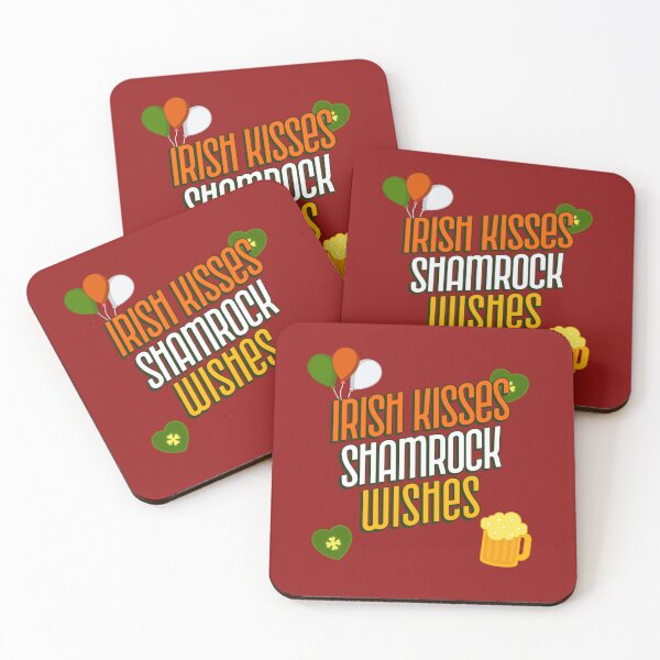 Item preview, Irish kisses shamrock wishes designed and sold by AKreation.