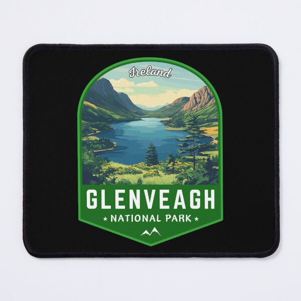 Item preview, Glenveagh National Park in Ireland Retro Travel Art Emblem designed and sold by MaateoDesign.