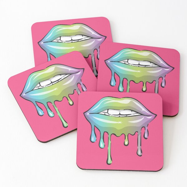 Item preview, Vibrant Dripping Lips designed and sold by Kawaii Koala.