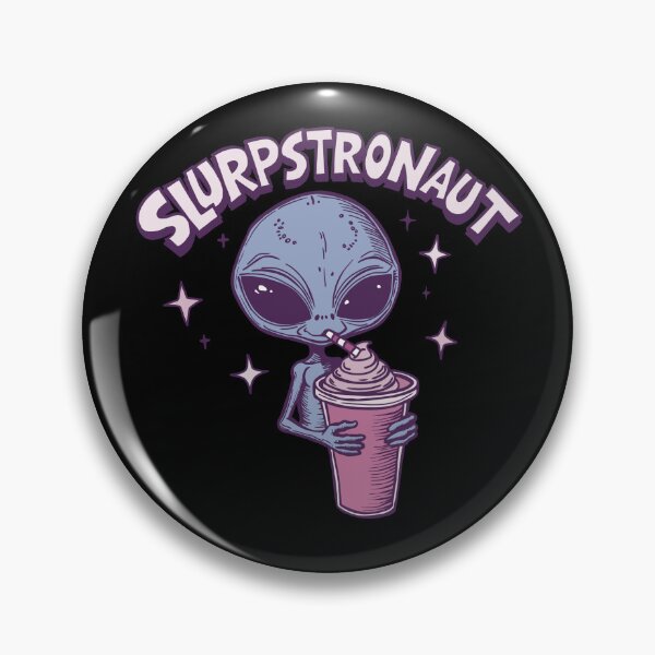 Item preview, Slurpstronaut – Vintage Alien Enjoying a Retro Slurpee designed and sold by CrewDesigns.