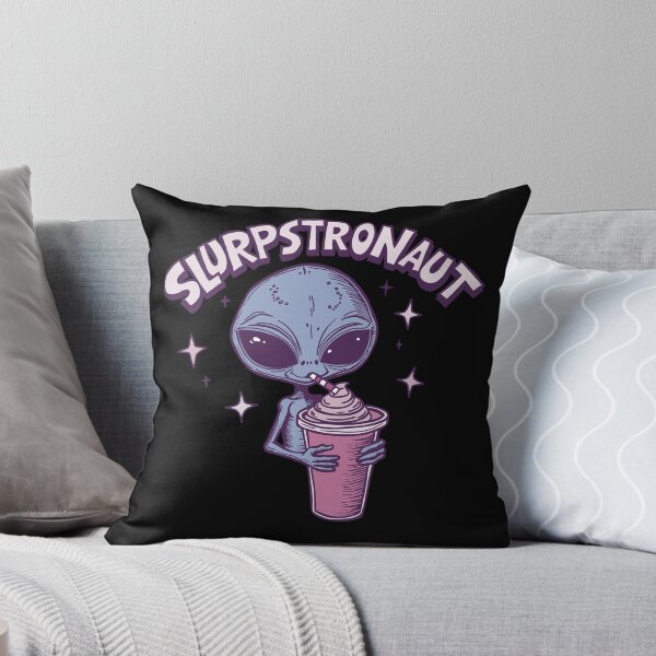 Item preview, Slurpstronaut – Vintage Alien Enjoying a Retro Slurpee designed and sold by CrewDesigns.