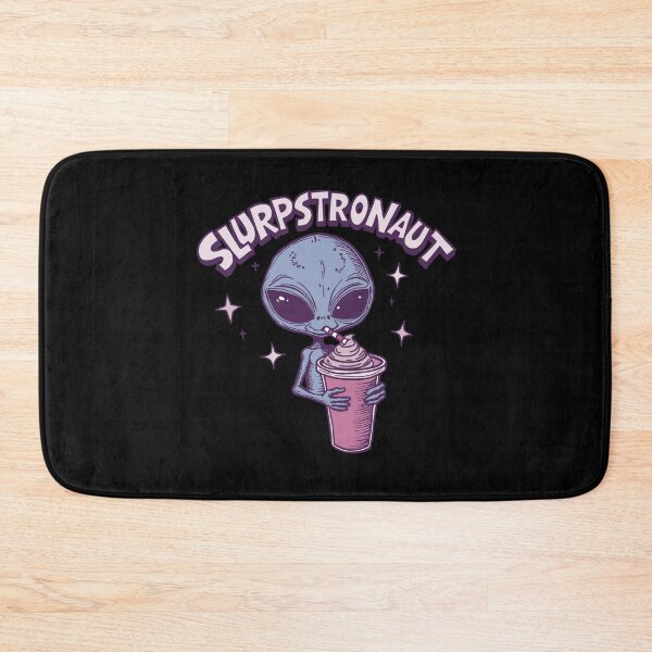 Item preview, Slurpstronaut – Vintage Alien Enjoying a Retro Slurpee designed and sold by CrewDesigns.