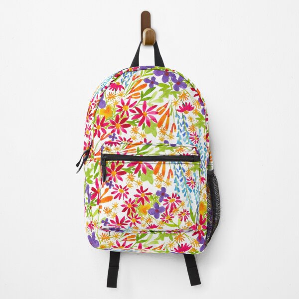 Item preview, A multi colourful pattern of country style homestead flowers florals and foliage designed and sold by Hillary Holt.