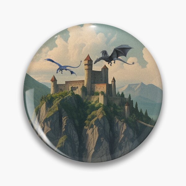 Item preview, Sgaeyl and Tairn flying over Basgiath designed and sold by Books I love.