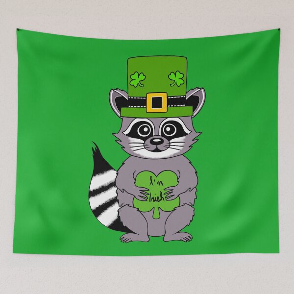 Item preview, Raccoon Lover St Patricks Day designed and sold by Sartoris Art.
