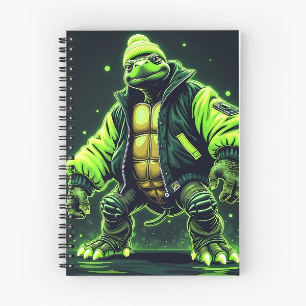 Item preview, Neon Turtle Fighter Digital Art Design designed and sold by RecortShirt.