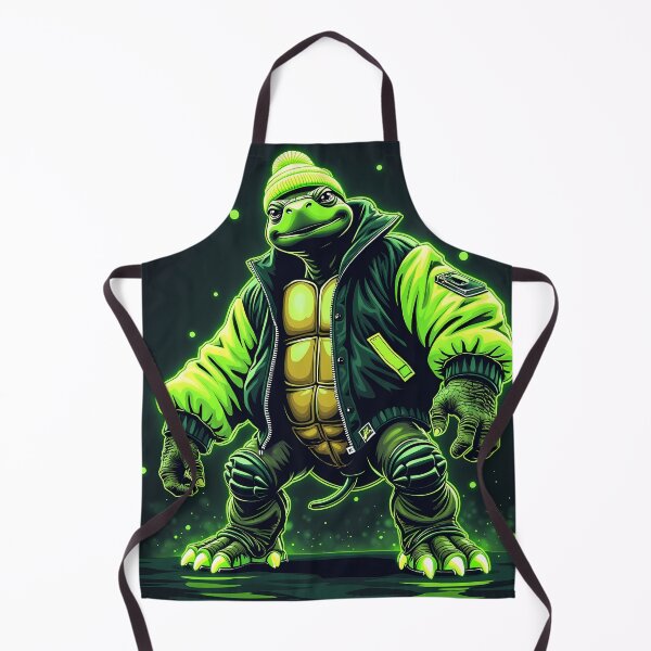Item preview, Neon Turtle Fighter Digital Art Design designed and sold by RecortShirt.