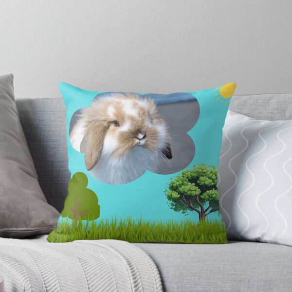Item preview, Soft Bunny's Daydream – Nature and Softness Illustration designed and sold by Rolukino Design.