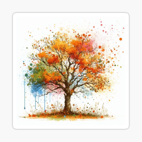 Item preview, The Lone Tree of Autumn designed and sold by Donkey's Salad.
