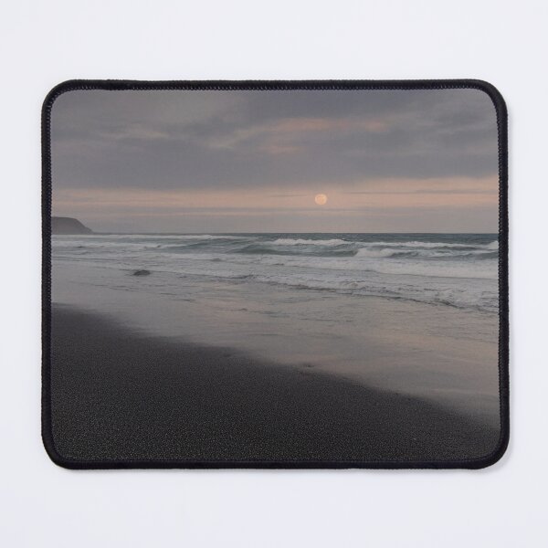 Item preview, Moonlit Black Sand Beach – Twilight Coastal Serenity designed and sold by ArtArchive-KK.