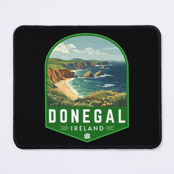 Item preview, Donegal in Ireland Retro Travel Art Landscape Emblem designed and sold by MaateoDesign.