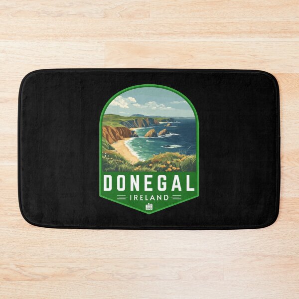 Item preview, Donegal in Ireland Retro Travel Art Landscape Emblem designed and sold by MaateoDesign.
