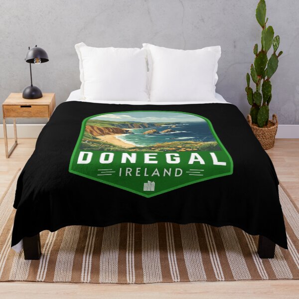 Item preview, Donegal in Ireland Retro Travel Art Landscape Emblem designed and sold by MaateoDesign.