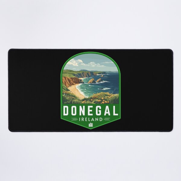 Item preview, Donegal in Ireland Retro Travel Art Landscape Emblem designed and sold by MaateoDesign.