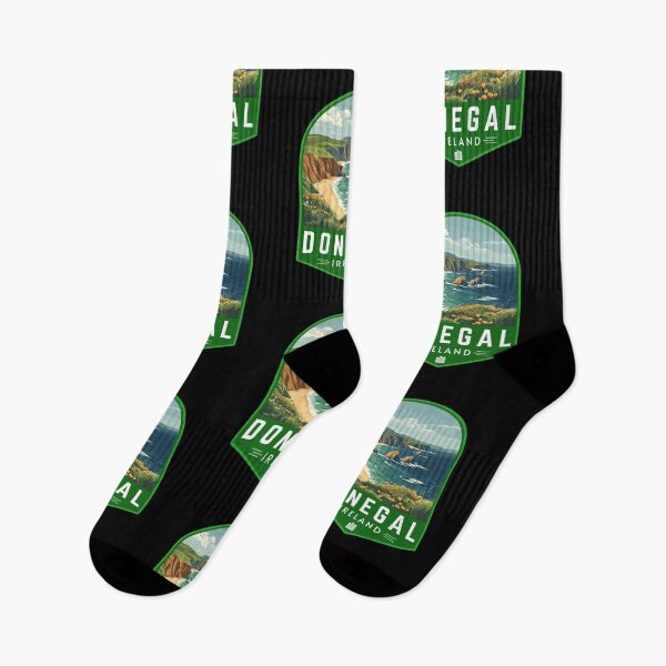 Item preview, Donegal in Ireland Retro Travel Art Landscape Emblem designed and sold by MaateoDesign.