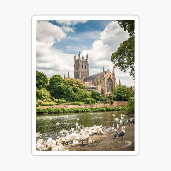Item preview, Worcester Cathedral & Riverside - A Perfect Day Trip from Birmingham designed and sold by AuthenticsArt.