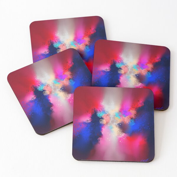 Item preview, Electric Youth - Red Blue Pink Abstract designed and sold by Joey Santiago.