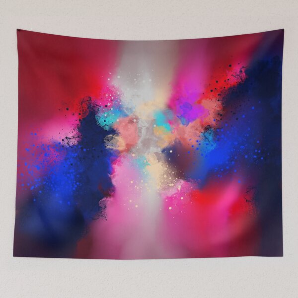 Item preview, Electric Youth - Red Blue Pink Abstract designed and sold by Joey Santiago.