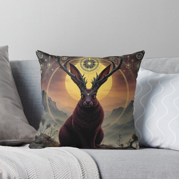 Item preview, Jackalope in Burgundy designed and sold by HabitableMoons.