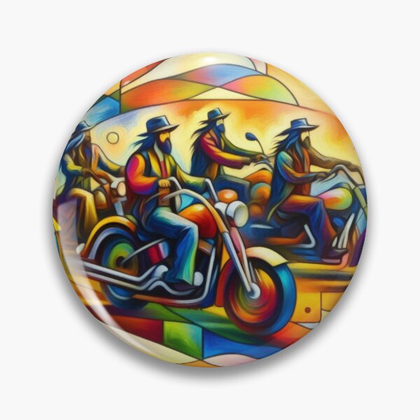 Item preview, A journey through shapes and colors: Cubist biker-boho extravagance designed and sold by FotoworldEdel.