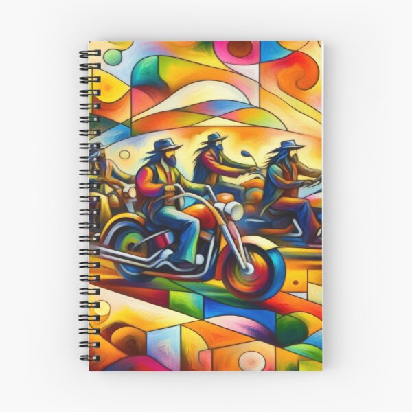 Item preview, A journey through shapes and colors: Cubist biker-boho extravagance designed and sold by FotoworldEdel.