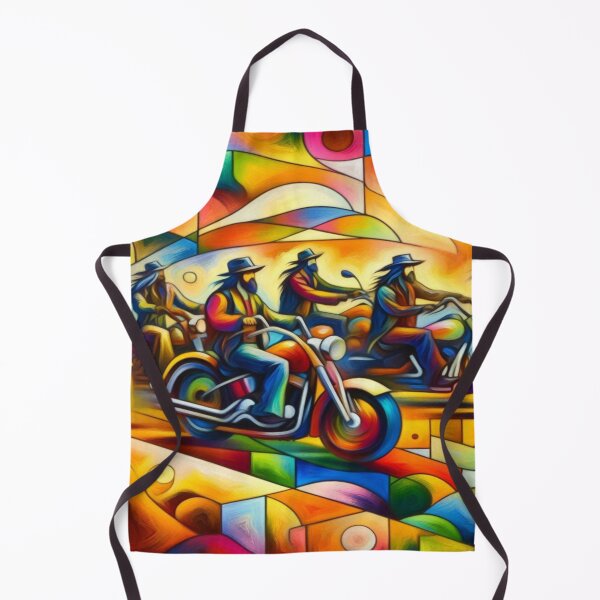 Item preview, A journey through shapes and colors: Cubist biker-boho extravagance designed and sold by FotoworldEdel.