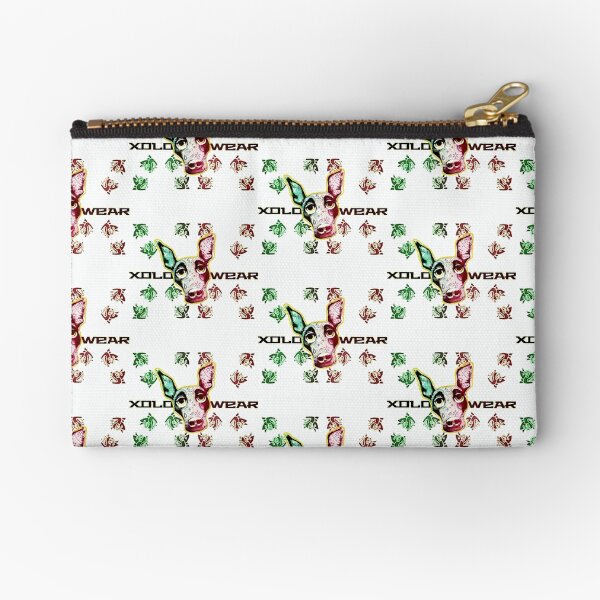 XoloWear 24 red and green pattern Zipper Pouch