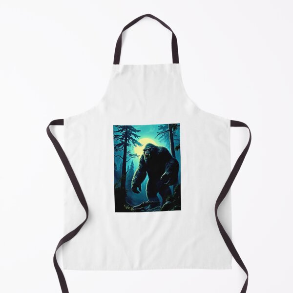 Item preview, Huge Bigfoot in the forest - cryptid Art designed and sold by Earth Nature Creations.