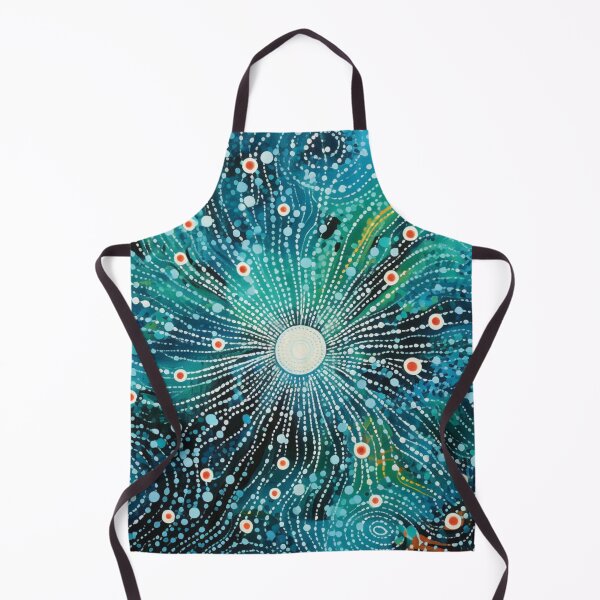 Item preview, Aboriginal Inspired Dot Art - Underwater Red Bubbles designed and sold by GrinGalore.