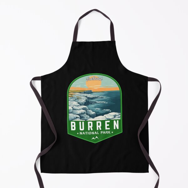 Item preview, Burren National Park in Ireland Retro Travel Art Emblem designed and sold by MaateoDesign.