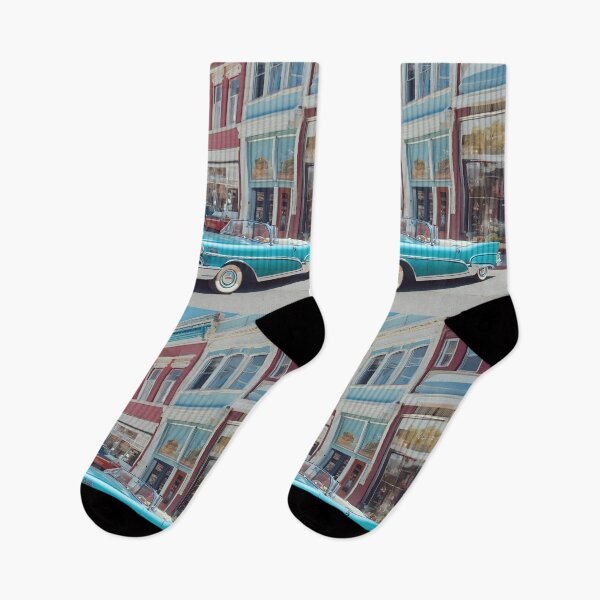 Item preview, Retro Blue Car: Timeless Elegance on Wheels designed and sold by cloudrevive.