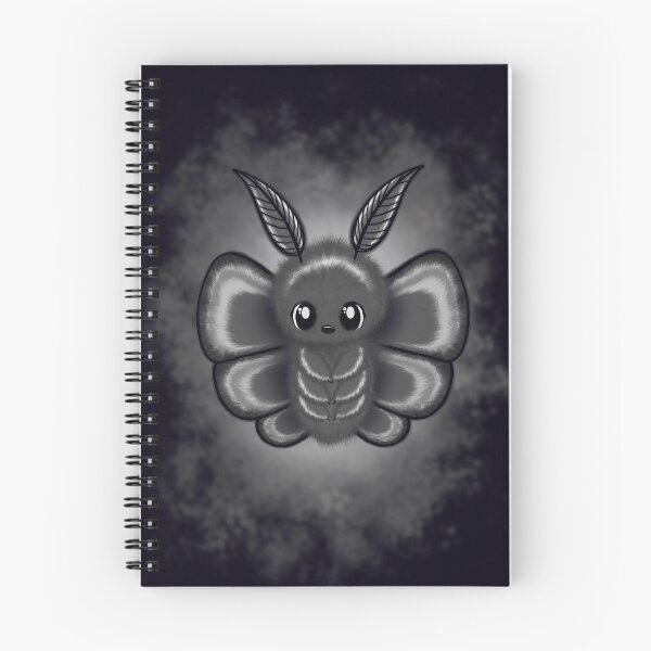 Item preview, cute fluffy Goth Moth designed and sold by Pezi-Creation.