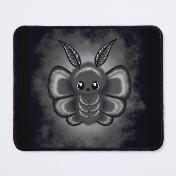 Item preview, cute fluffy Goth Moth designed and sold by Pezi-Creation.