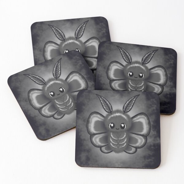 Item preview, cute fluffy Goth Moth designed and sold by Pezi-Creation.