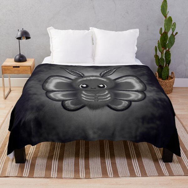 Item preview, cute fluffy Goth Moth designed and sold by Pezi-Creation.