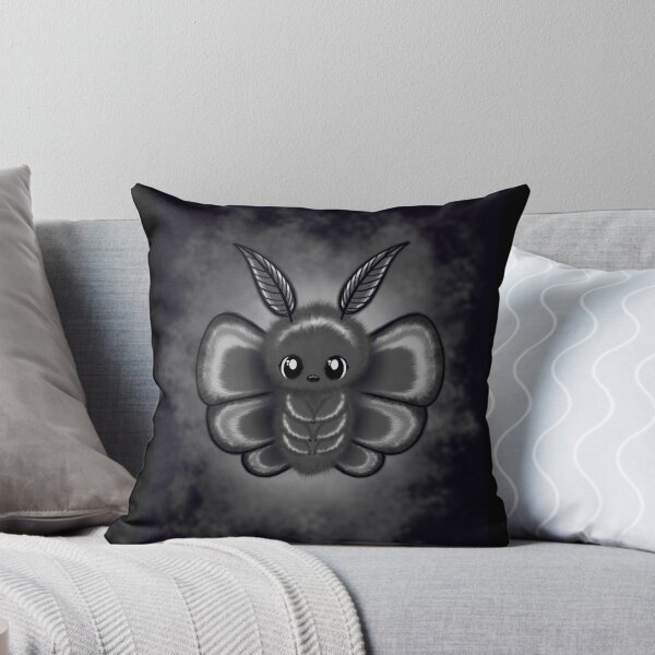 Item preview, cute fluffy Goth Moth designed and sold by Pezi-Creation.